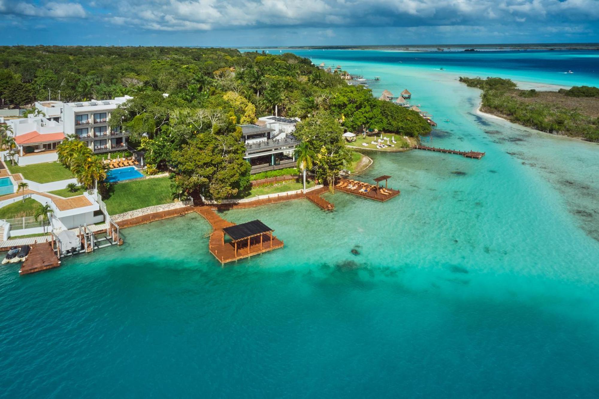 Cristalino Lagoon Front Hotel, Restaurant & Spa Bacalar Exteriér fotografie