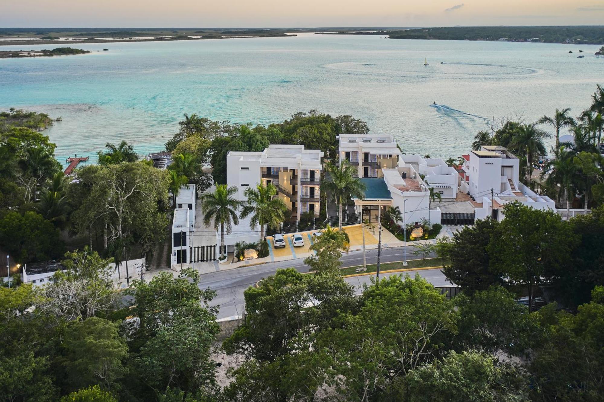 Cristalino Lagoon Front Hotel, Restaurant & Spa Bacalar Exteriér fotografie