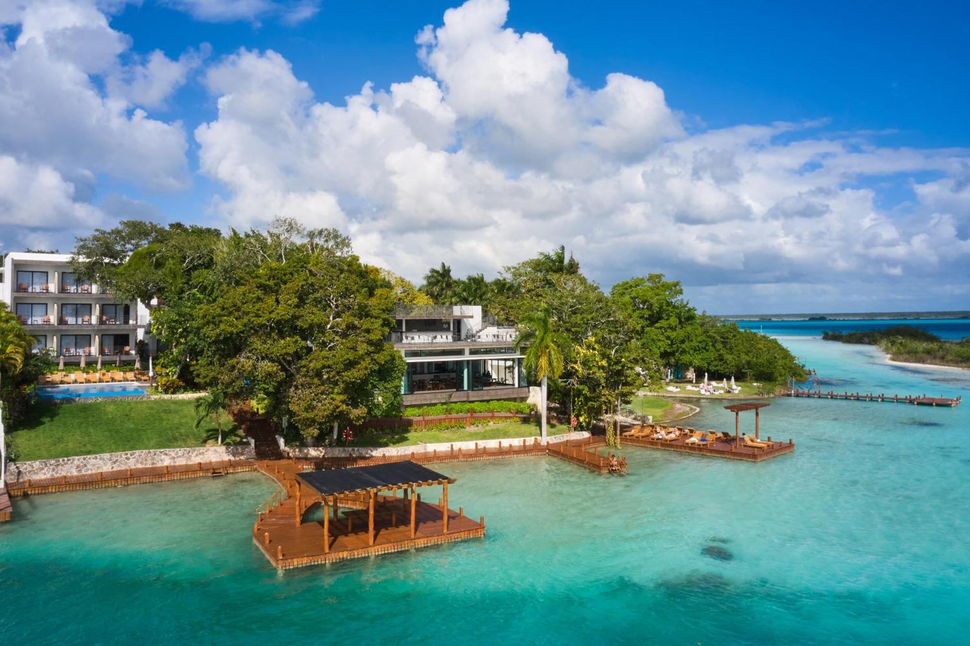 Cristalino Lagoon Front Hotel, Restaurant & Spa Bacalar Exteriér fotografie
