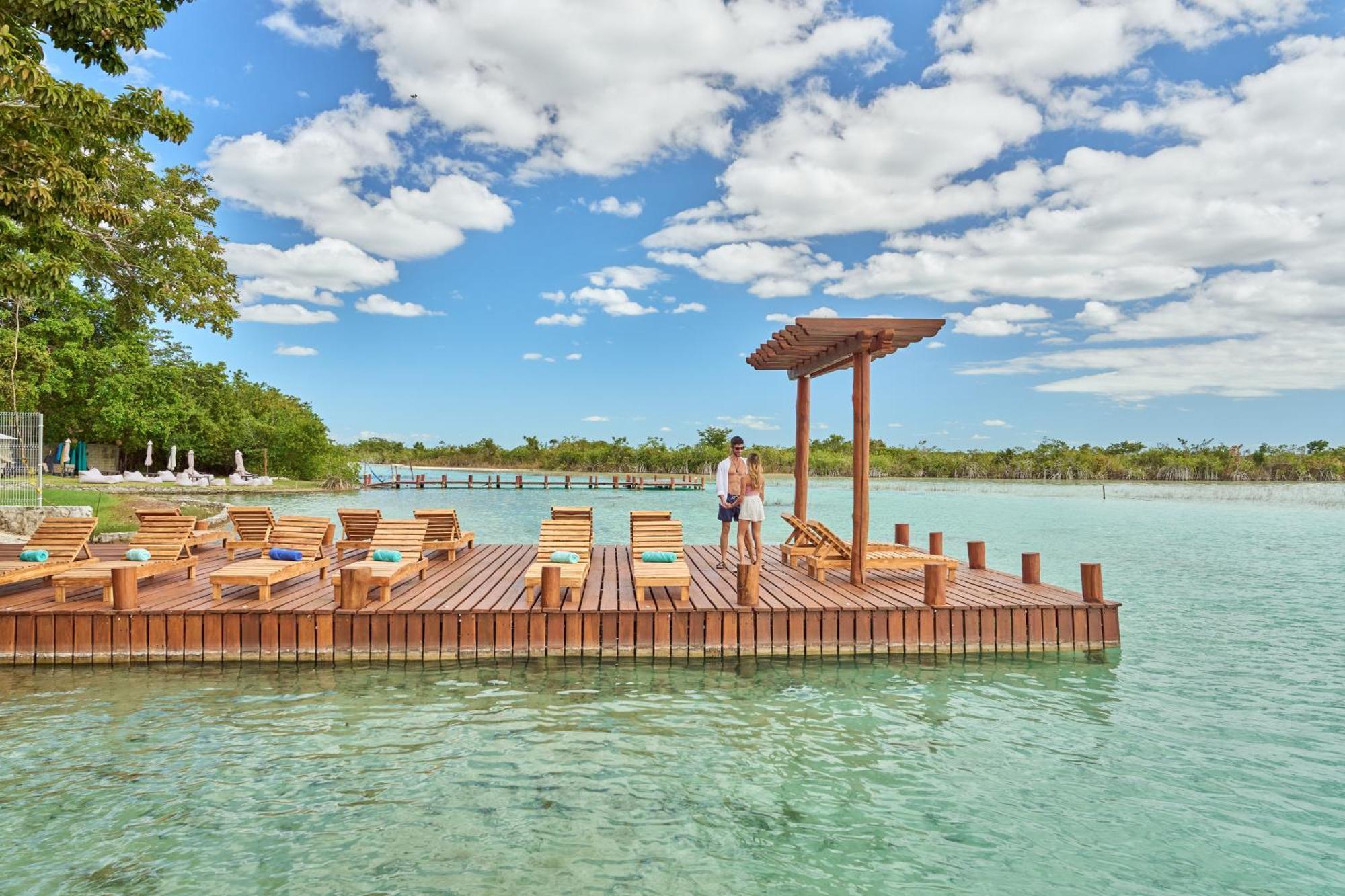 Cristalino Lagoon Front Hotel, Restaurant & Spa Bacalar Exteriér fotografie