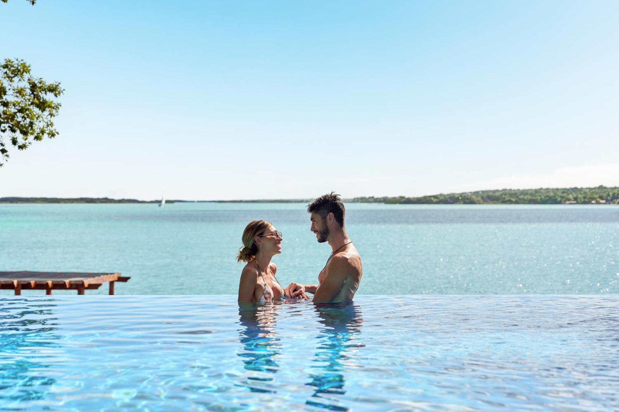 Cristalino Lagoon Front Hotel, Restaurant & Spa Bacalar Exteriér fotografie
