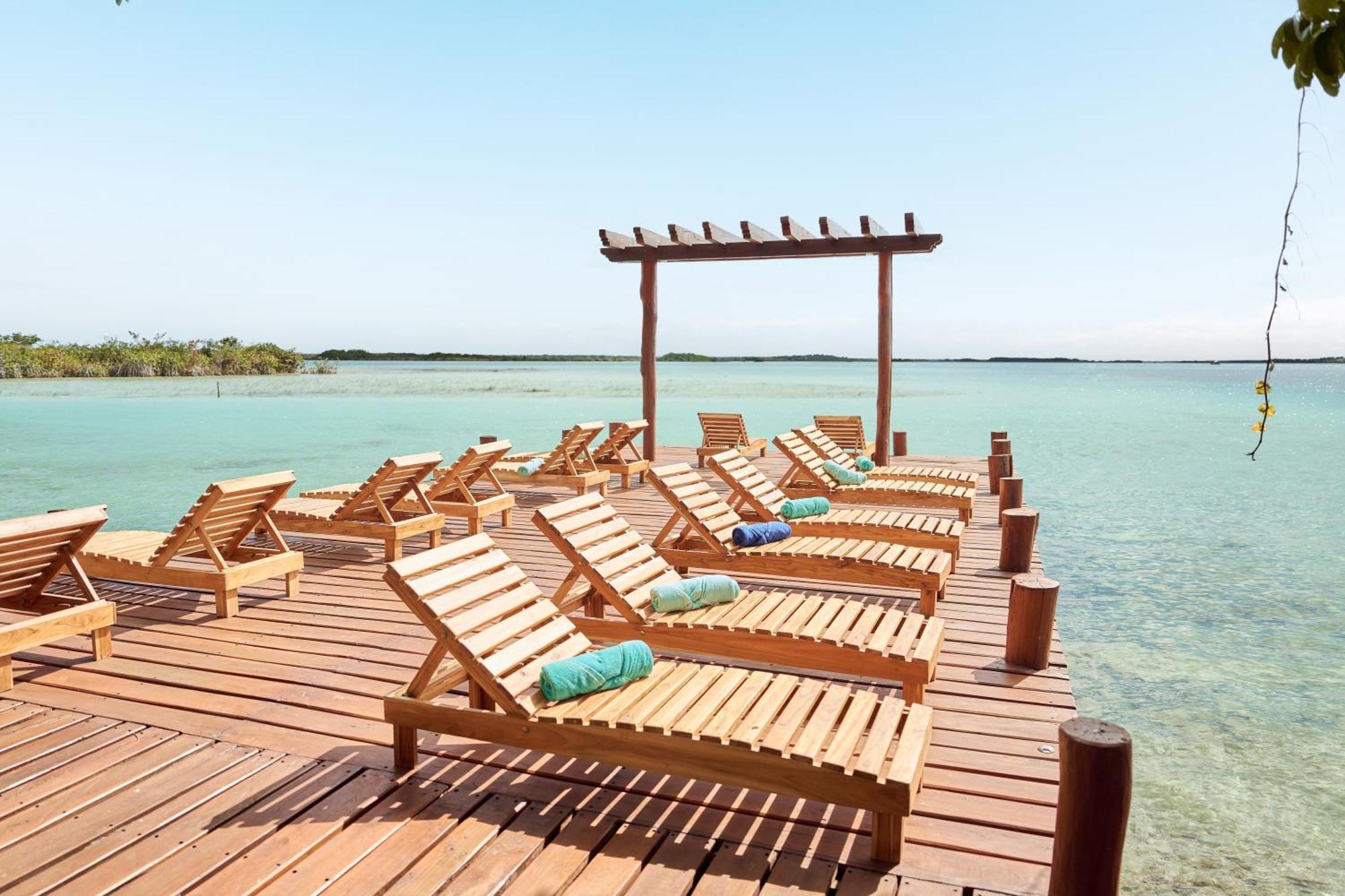 Cristalino Lagoon Front Hotel, Restaurant & Spa Bacalar Exteriér fotografie