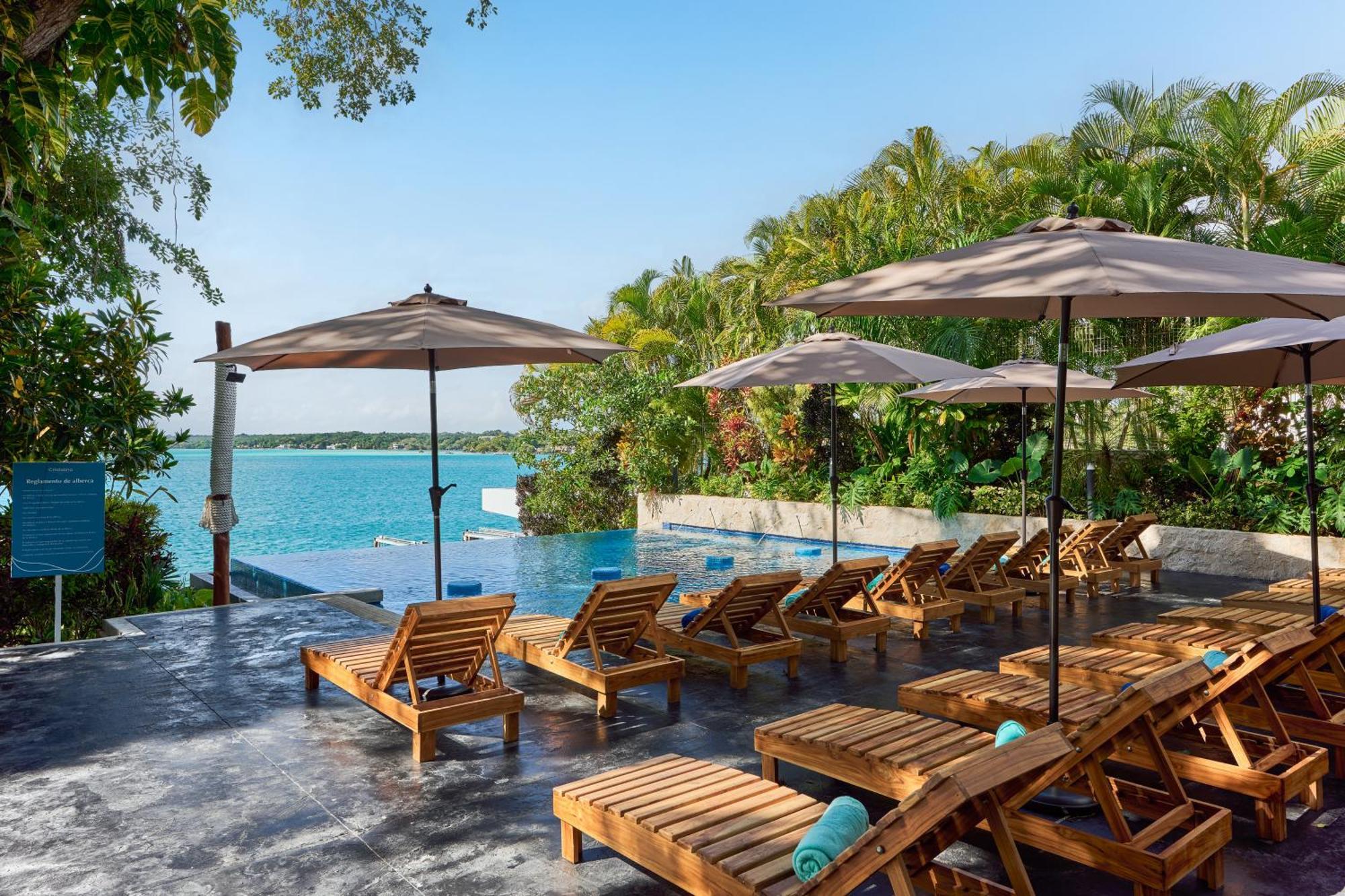 Cristalino Lagoon Front Hotel, Restaurant & Spa Bacalar Exteriér fotografie