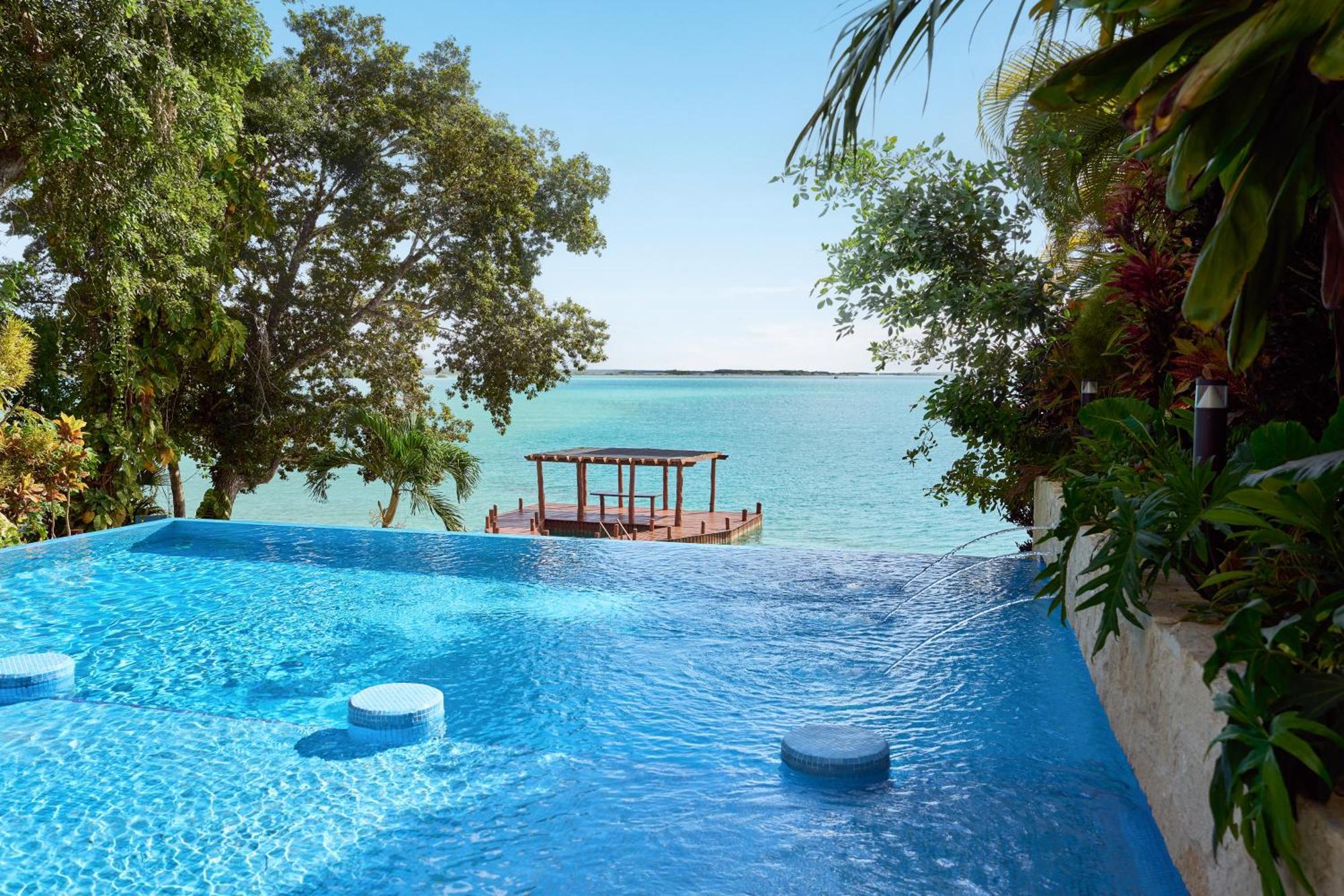 Cristalino Lagoon Front Hotel, Restaurant & Spa Bacalar Exteriér fotografie