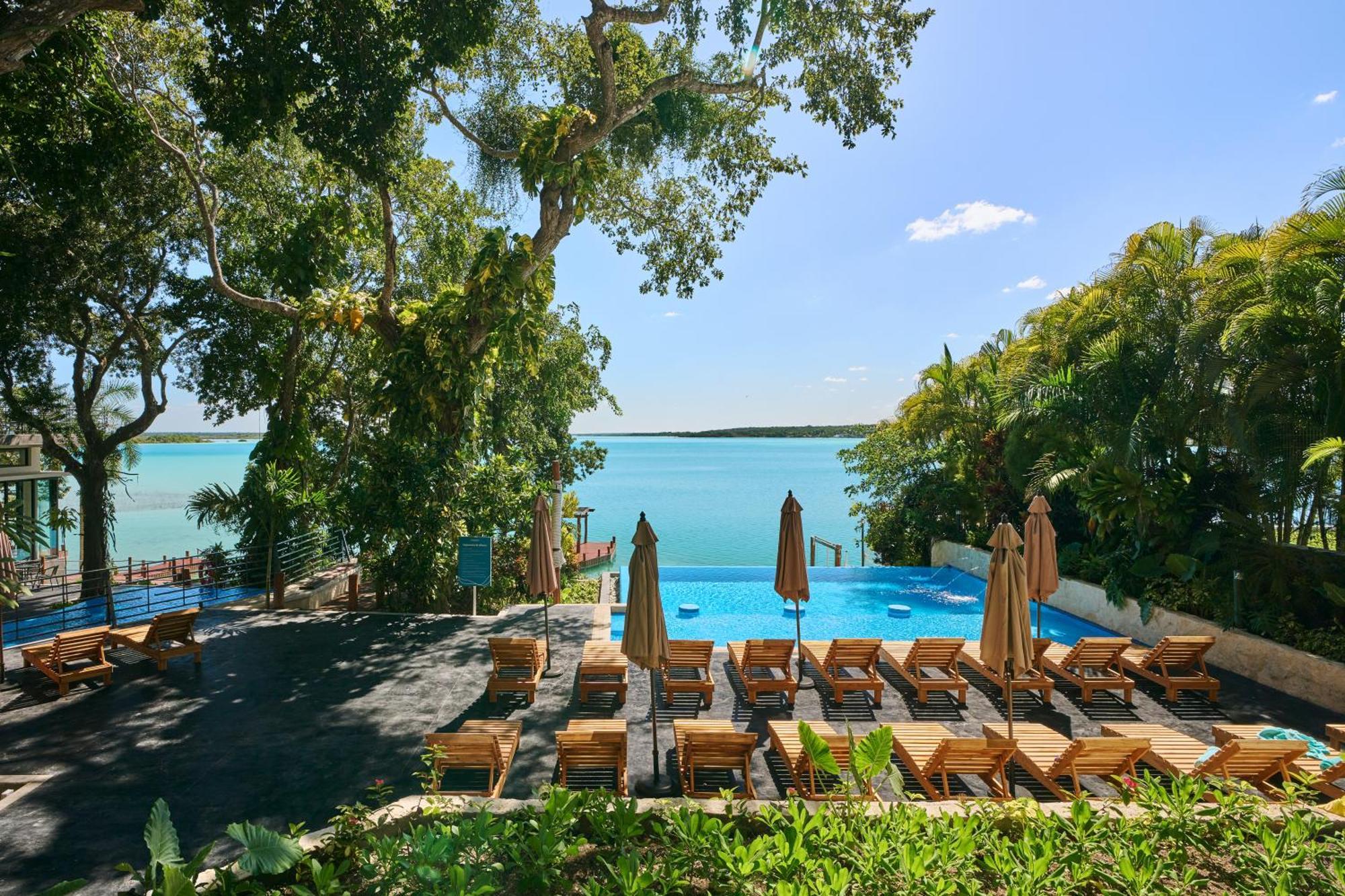 Cristalino Lagoon Front Hotel, Restaurant & Spa Bacalar Exteriér fotografie